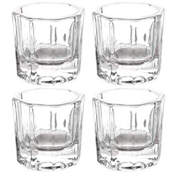 4 PCS NAIL DAPPEN DISH NAIL CRYSTAL BOWL DAPPING DISH GLASS CRYSTAL CU