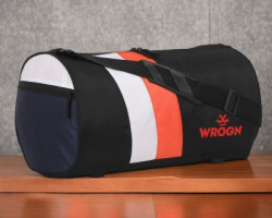 WROGN (EXPANDABLE) TRENDY MEN & WOMEN-BLACK-SPORT DUFFEL GYM DUFFEL BA