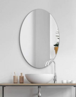 ADINATH CREATORS OVAL SHAPE 12*18 INCH POLISHED DECORATIVE MIRROR(OVAL