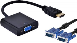 LS LAPSTER Quality Assured HDMI to VGA Adapter Cable 1080P for Project