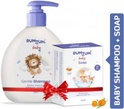 BUMTUM Combo Pack Gentle Baby Shampoo & Soap No Tear Paraben Free Vega