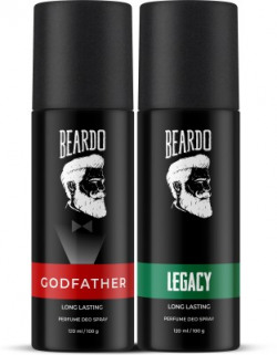 BEARDO Legacy & Godfather Perfume Deo Body Spray |Strong & Long Lastin