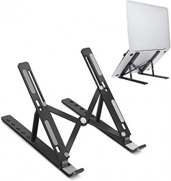 Dyazo 6 Angle Foldable & Portable Laptop Riser Stand Made with Aluminu