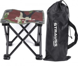 STRAUSS FOLDING & PORTABLE CAMPING CHAIR | 4 LEGGED HIKING, BEACH STOO