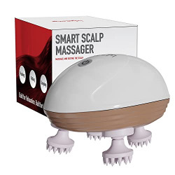 Lifelong Hair Scalp Rechargeable Electric Head Kneading Massager, 4 Sp