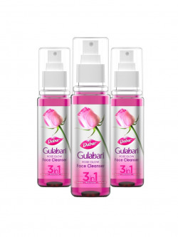 DABUR GULABARI SET OF 3 ROSE GLOW FACE CLEANSER FOR BALANCED & HYDRATE