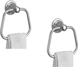 KAMAL STAINLESS STEEL TOWEL RING TRIANGULAR (SET OF 2) 6 INCH 1 BAR TO
