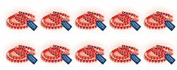 CROMPTON 5 METER STRIP LIGHT RED 300 LEDS (PACK OF 10) (WITHOUT DRIVER
