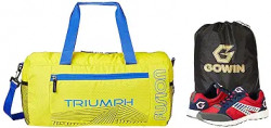 Gowin Nx-2 Red/Blue Size-7 with Triumph Gym Bag Fusion Pro-88 Yellow/R