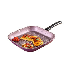 Wonderchef Valencia Non-Stick Grill Pan | Cool Touch Bakelite Handle |