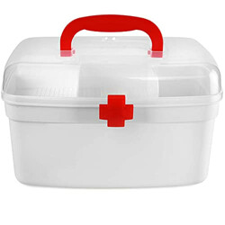 DALUCI PLASTIC MEDICINE BOX, MEDICAL BOX, FIRST AID BOX, MULTI PURPOSE