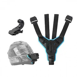 TELESIN Helmet Chin Mount, Motorcycle Helmet Strap for GoPro Hero (201