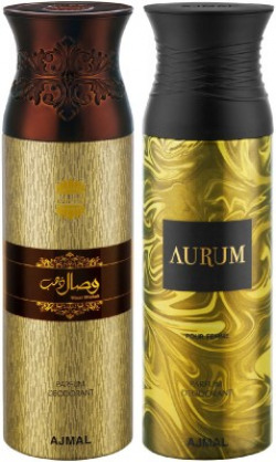 AJMAL WISAL DHAHAB & AURUM DEODORANT SPRAY - FOR MEN & WOMEN(200 ML,