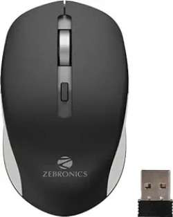 ZEBRONICS Zeb-Jaguar Wireless Mouse, 2.4GHz with USB Nano Receiver, Hi