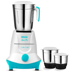 INALSA Mixer Grinder Jazz Pro -550W with 3 Stainless Steel Jars| 30 Mi