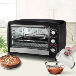 GLEN 30-LITRE 5030+HAND MIXER 4059 COMBO OVEN TOASTER GRILL (OTG)(BLAC