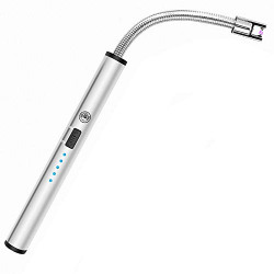 Veksun Aluminium Candle Lighters,Usb Rechargeable Electric Lighter Lon