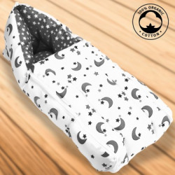 LITTLE OLIVE COTTON BABY BED SIZED BEDDING SET(GREY)
