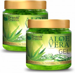 DRAVIDA ORGANICS 100% PURE ALOE VERA GEL - PACK OF 2(440 G)