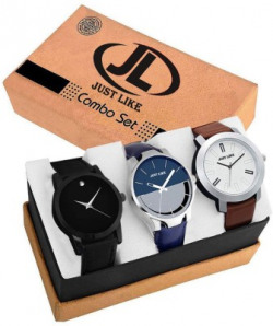 JUST LIKE (JSL-COMBO-3 BOY-WATCH) COMBO PACK 3 WRIST WATCH ANALOG WATC
