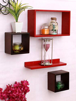 Home Sparkle Floating Wall Shelfs | Wooden Wall Shelves for Living Roo