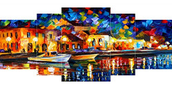 SAF paintings Set of 5 Modern Art UV Textured Home Decorative Gift Ite