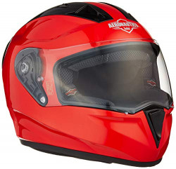 STEELBIRD SA-1 AERONAUTICS FULL FACE HELMET RED, SIZE: XL(59-60 CM)