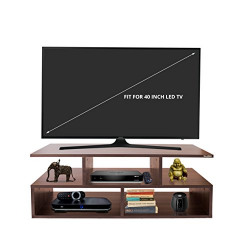 KLAXON VECTOR ENGINEERED WOOD TV UNIT/DISPLAY STORAGE CABINET RACK WIT