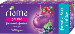 FIAMA BLACKCURRANT & BEARBERRY SOAP GEL BATHING BAR, FOR MOISTURIZED &