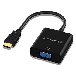 ZEBRONICS HAV01 HDMI TO VGA ADAPTER WITH FULL HD 1080P @ 60HZ NATIVE R