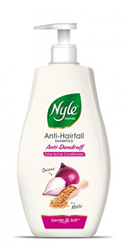 Nyle Naturals Onion Anti-Dandruff Shampoo, With Onion and Fenugreek, G