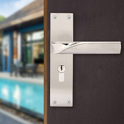 PLAZA 8 CYS BURLIN Mortise Handle + Lock + Cylinder Both Side Key in