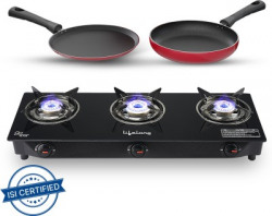 LIFELONG LLCMBGS03 COMBO - COOKTOP + FLAT TAWA + FRY PAN TOP GLASS MAN