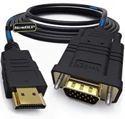 6FT HDMI TO VGA CONVERTER ADAPTER CABLE GOLD-PLATED HDMI MALE TO VGA M