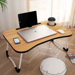 kepler Wood Portable Laptop Table(Finish Color - Wooden, Pre Assembled