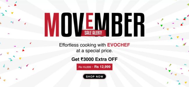 Movember Sale ~ Flat Rs 3000 OFF on World's First Automatic Dosa Maker