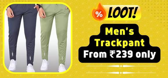 Flipkart Loot deal - Men's Trackpant (Pack Of 2) from Rs 239 only