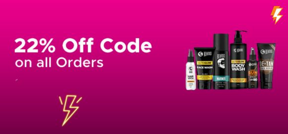 22% off code on all orders