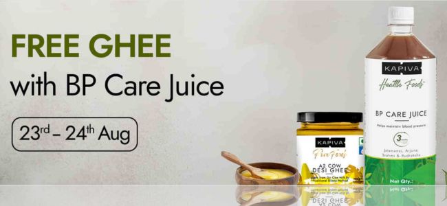 Free Ghee with BP Care Juice 🐄