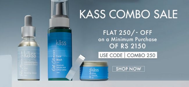 Kass combo sale - Flat Rs 250 OFF on minimum purchase of Rs 2150