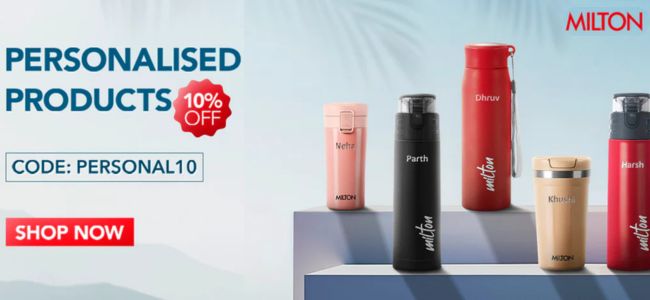 Get 10% Discount on personalised products