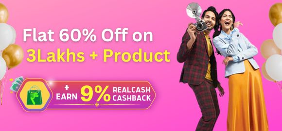 Flat 60% off on 3lakhs + product