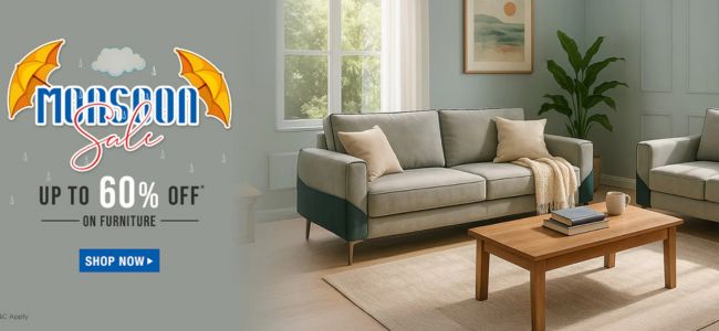 Monsoon Sale - Upto 60% OFF on Furniture