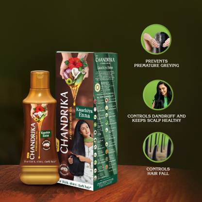 Chandrika Ayurvedic Hair Oil (95 ml) @ 69