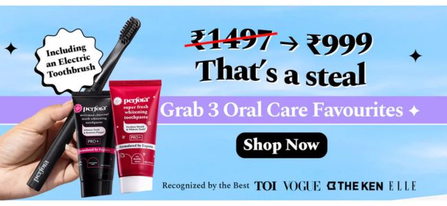 Buy 3 (Including Electric toothbrush) @ Rs 999 Only