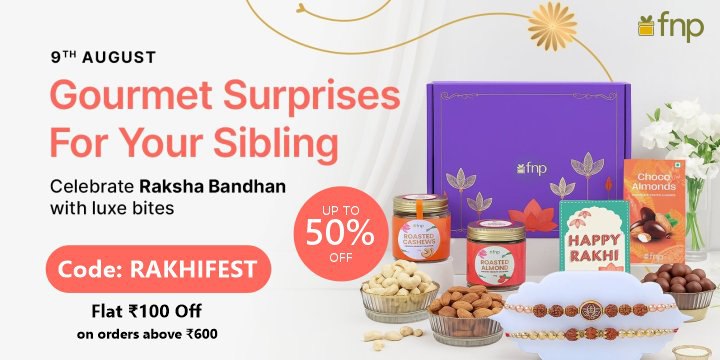 Rakhi Sale: Flat ₹100 off ☺️
