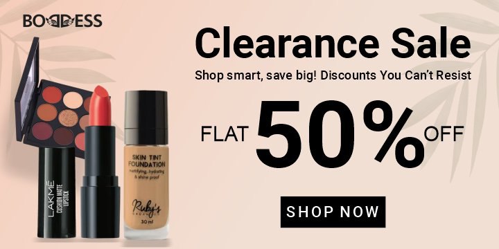 Flat 50% Off on your orders from Boddess beauty products 🤑