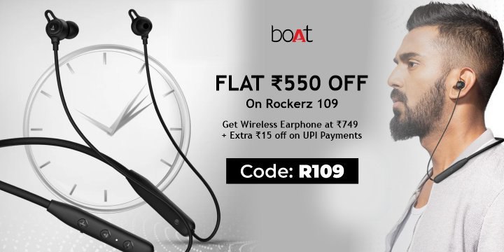 Flat βΉ550 Off On Rockerz 109 π§