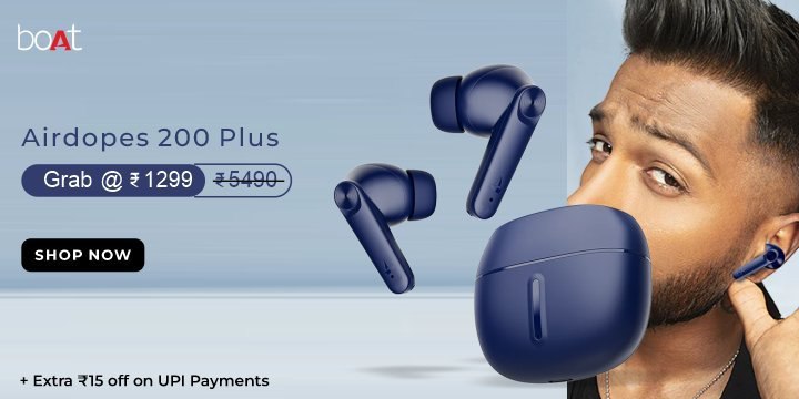 Airdopes 200 Plus At 76% Off 🎧