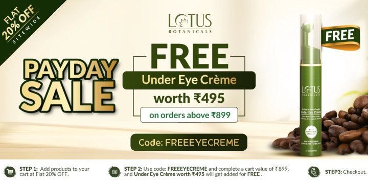 Flat 20% Off + Free Under Eye Creme π